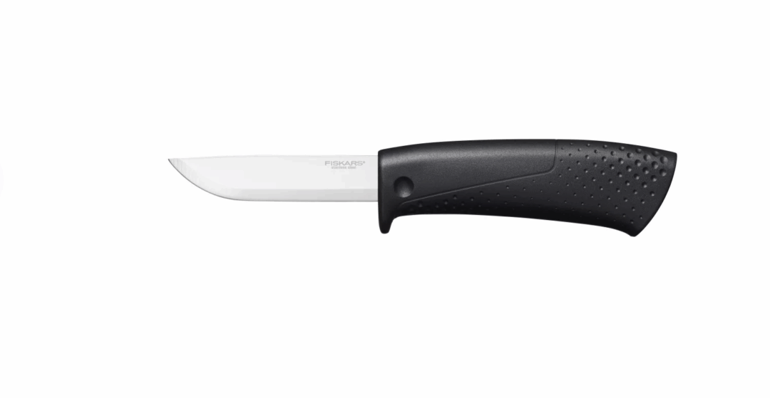Fiskars Builder's knife+sharpener kés
